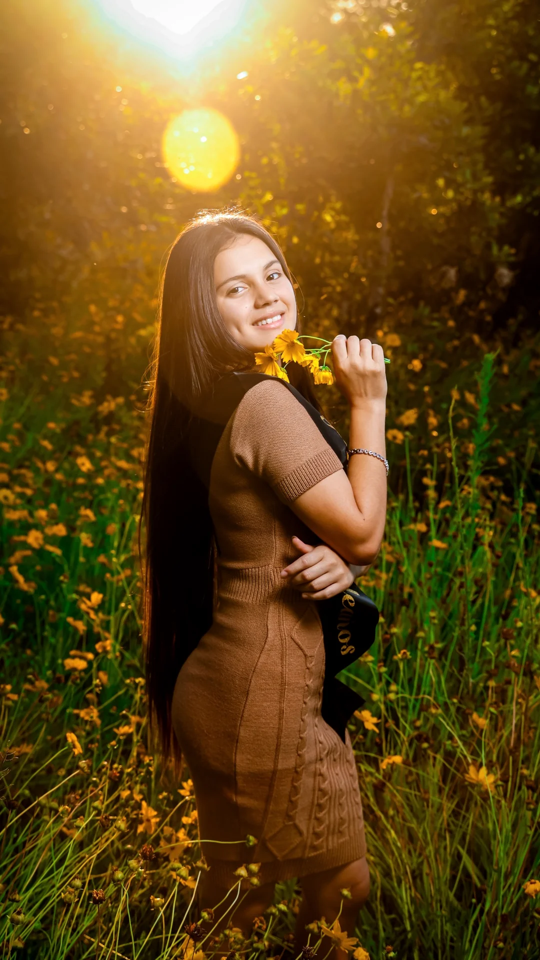 Maribel en sesión de fotos de quince años